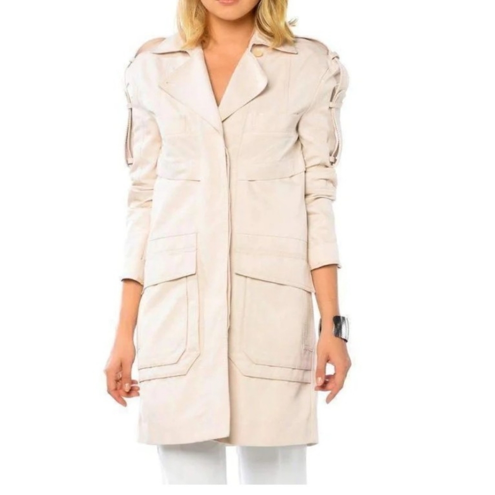 BCBGMAXAZRIA Runway Pilar Long Coat size M